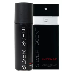 Silver Scent Intense Jacques Bogart Masculino – Eau de Toilette – Perfume + Desodorante – Kit
