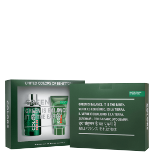 Conjunto Colors Man Green Beard Benetton Masculino – Eau de Toilette 100ml + Pós-Barba 75ml