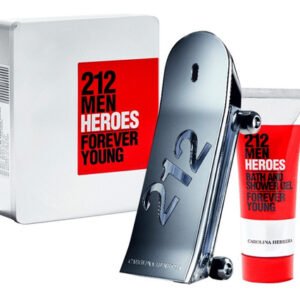 Kit 212 Heroes Man – Carolina Herrera, Masculino (Perfume Edt 90ml + Gel de Banho 100ml)