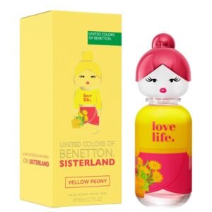 Sisterland Yellow Peony – Benetton, Eau de Toilette, Perfume Feminino, 80ml