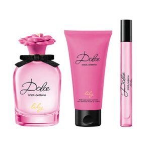 Estojo Lily – Dolce Gabbana (Eau de Toilette 75 ml + leite corporal perfumado 50 ml + perfume de viagem 10 ml)