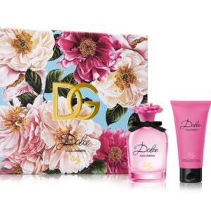 Estojo Lily – Dolce Gabbana (Eau de Toilette 75 ml + leite corporal perfumado 50 ml + perfume de viagem 10 ml)