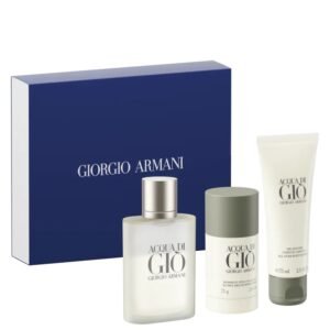 Estojo Acqua di Giò – Giorgio Armani Masculino (Eau de Toilette 75ml + Eau de Toilette 15ml + Body Balm 75ml)